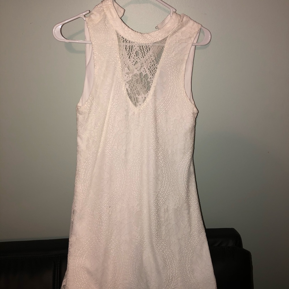 White lace dress